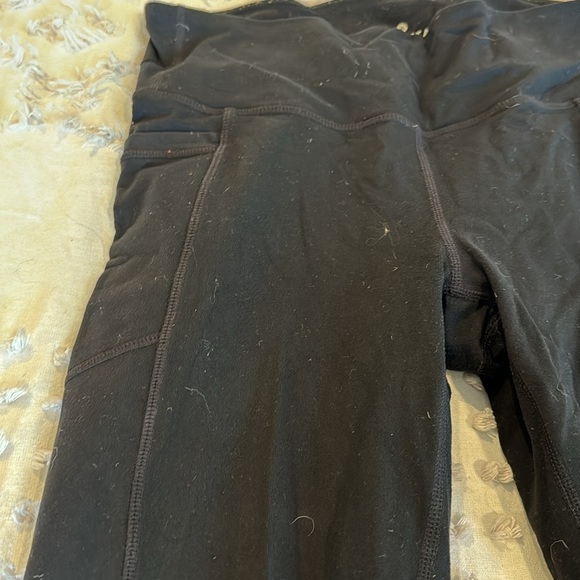 Athleta lined black running or exercise leggings, size medium - Picture 2 of 6